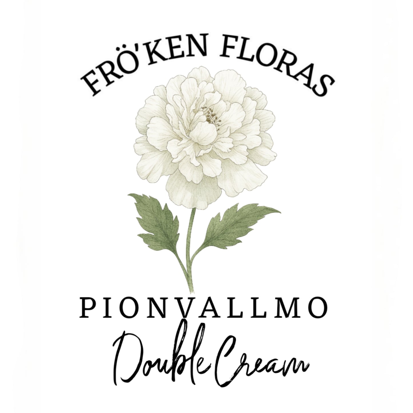 Pionvallmo "Double cream"