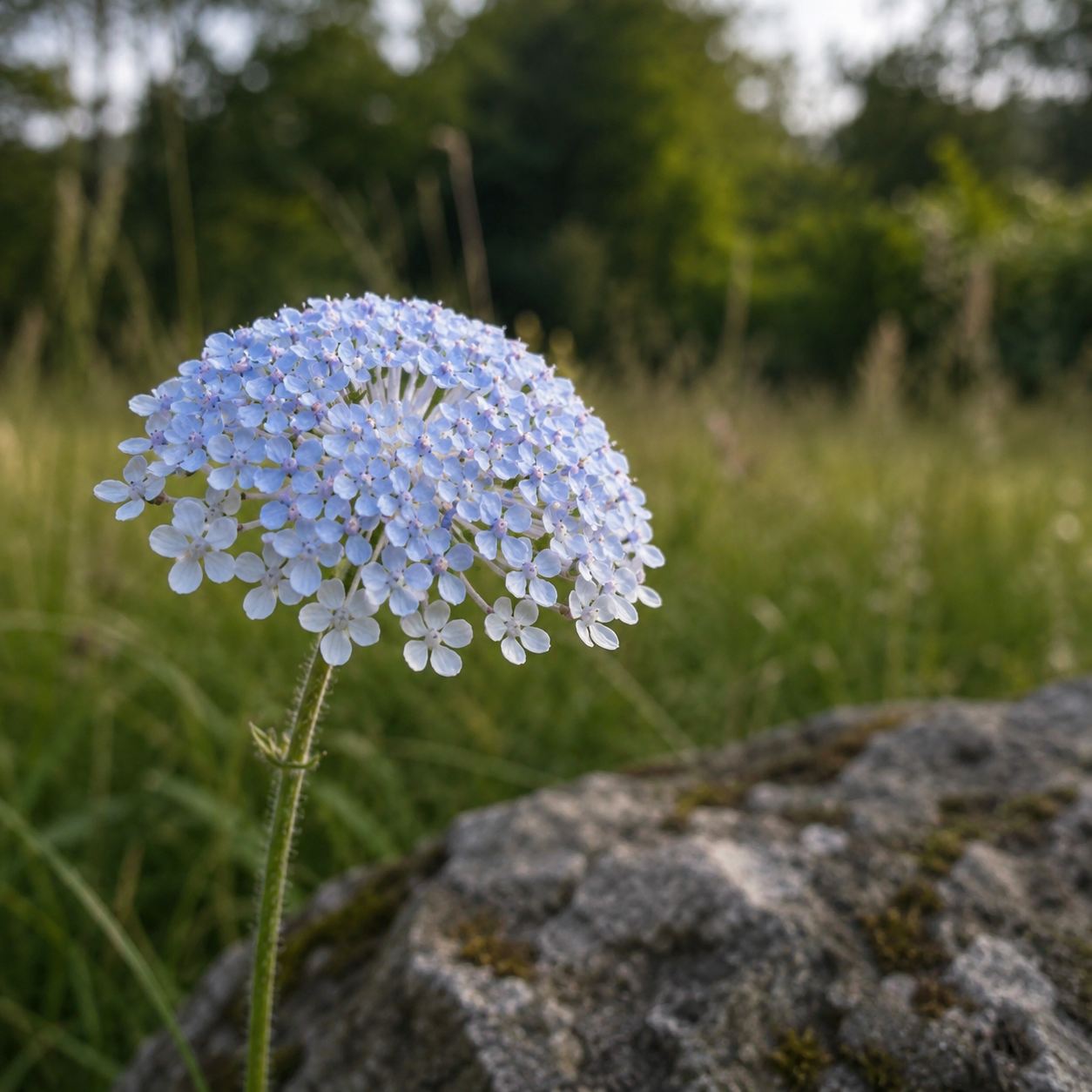 Blåparasoll "Lace blue"